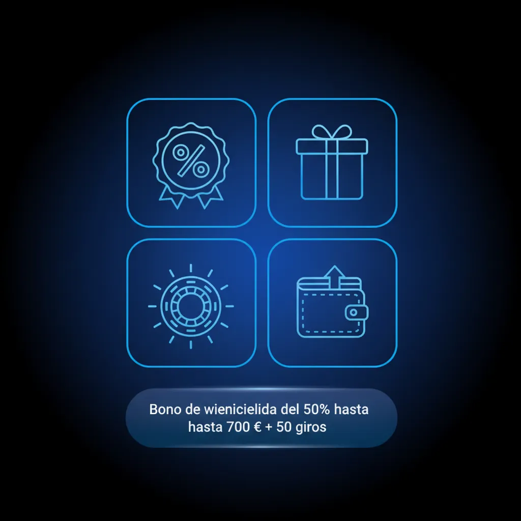 Bono de bienvenida 50% hasta 700 € + 50 giros en España. Depósito mínimo 20 €. Requisitos 35x bono y 30x giros.