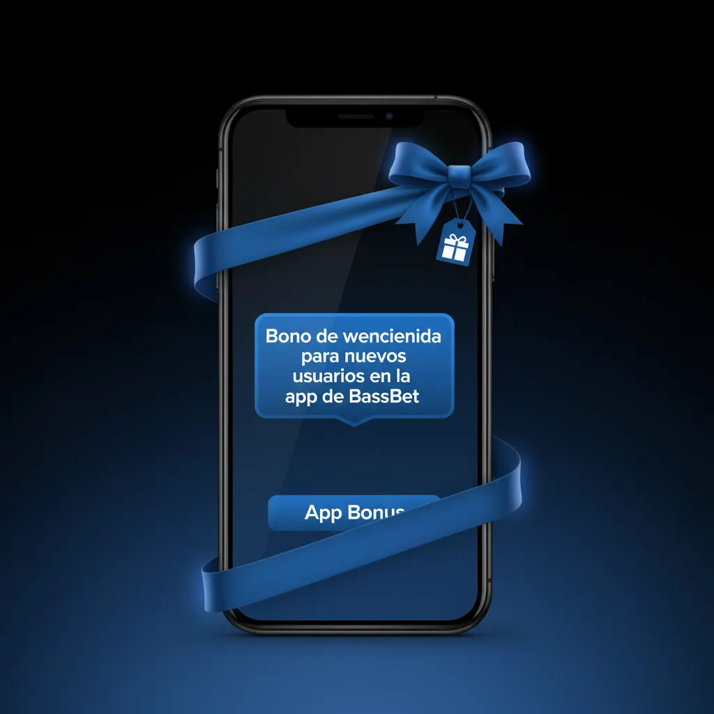 Pantalla de la app BassBet con bono de bienvenida: Deportes 50% hasta 700 €, Casino 50% hasta 700 € + 50 tiradas.