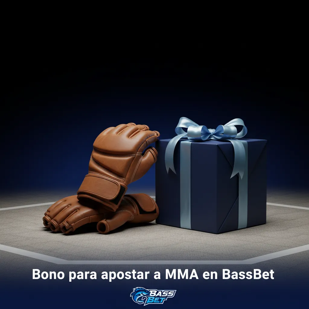 Banner de bono para apostar a MMA en BassBet; para cuentas verificadas (+30 días). Requiere rollover y cuota mínima.