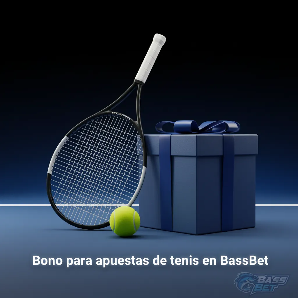Banner del bono de apuestas de tenis en BassBet; España: solo usuarios verificados 30+ días; términos y rollover aplican.